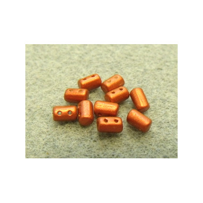 Perles Rullas Red Metallic Mat 5X3mm (10gr) 