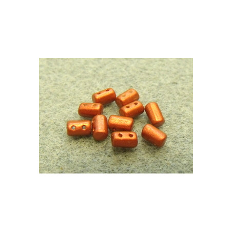 Perles Rullas Red Metallic Mat 5X3mm (10gr) 