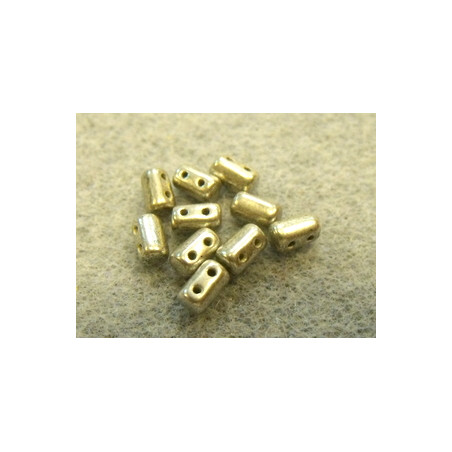 Perles Rullas Argent Satin 5X3mm (10gr) 