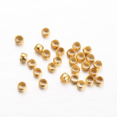 Perles à écraser 2mm Dorées (X1gr) 