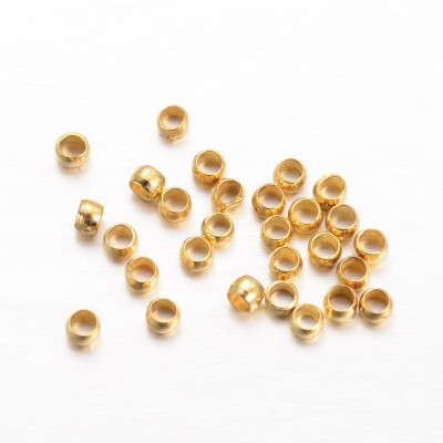 Perles à écraser 2mm Dorées (X1gr) Perles à écraser 2mm Dorées (X1gr)
