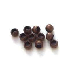 Perles à écraser 2mm Cuivre lot de 100 environ (X1)