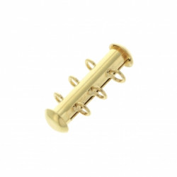 Fermoir Magnétique Barre Doré 3 rangs 21X10mm (X1)