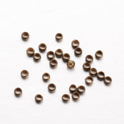 Perles à écraser 2mm Bronze (x1gr) 
