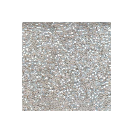 DB0221 Delicas 11/0 SL Gilt Lined White (x boite de 4gr)