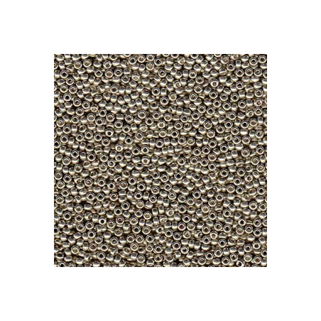 R15-4221 Rocaille 15/0 Galva Duracoat-Light Pewter (X 5gr)