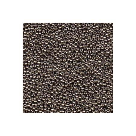 R15-4222 Rocaille 15/0 Galva Duracoat Pewter (X5gr)