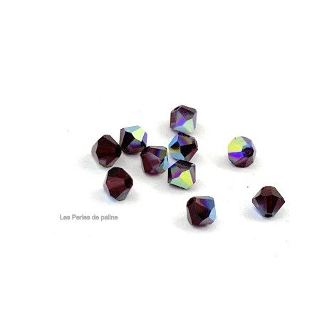 Toupies 4mm Garnet AB - réf. 5301 (x20)