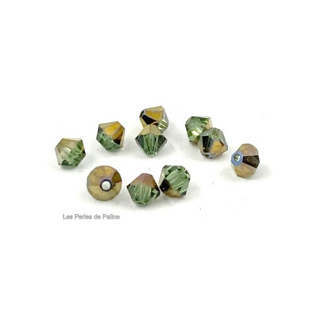 Toupies 4mm Chrysolithe Dorado - réf. 5301 (x20) 