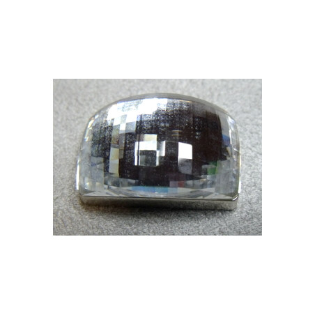 Cabochon Rectangle BOB 16x24mm Cristal (x1)