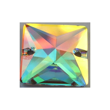 Carre Perce 22mm Cristal AB (x1)