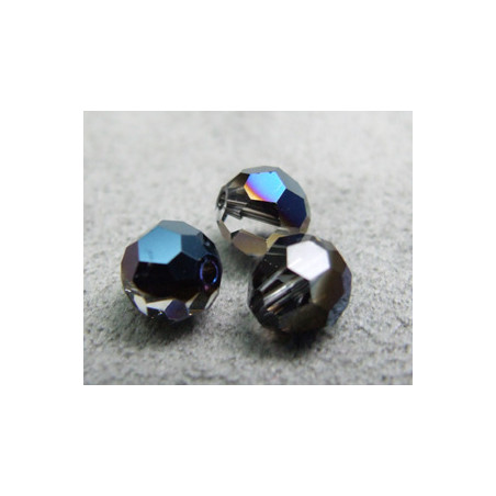 Perle ronde en cristal Swarovski 5000 6mm Crystal Metallic Blue (x10)