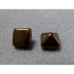 Perle Beadstud 12X12mm Dark Bronze(X4)