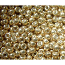 R8-1053 Rocailles 8/0 Miyuki Galvanized Gold (x boite de 25gr)