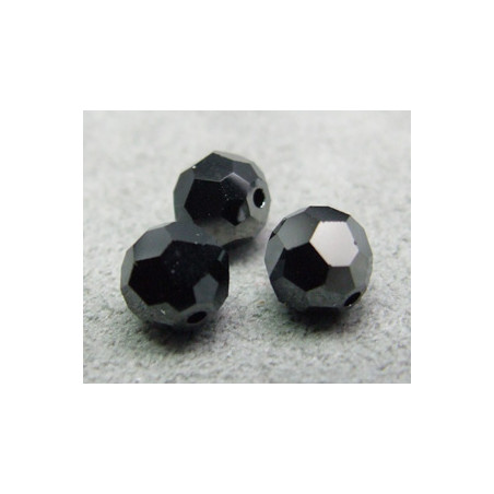 Perle ronde en cristal Swarovski 5000 6mm Jet Hematite 2X (x10)