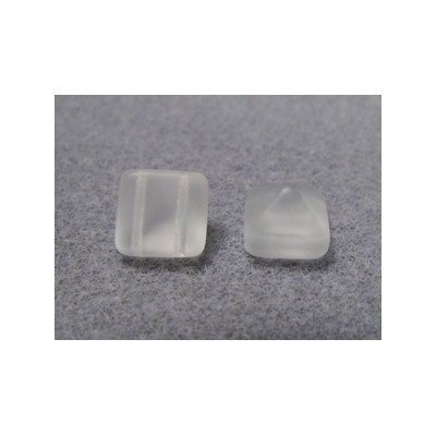 Perle Beadstud 12X12mm Crystal Mat(X4)
