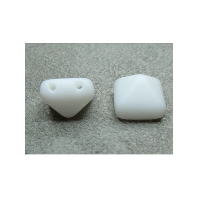 Perle Beadstud 12X12mm Chalk White (X4) 