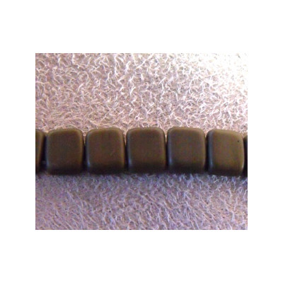 Perles Tiles 6X6X3mm Matte - Chocolate Brown (X50) 