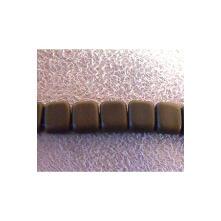 Perles Tiles 6X6X3mm Matte - Chocolate Brown (X50) 