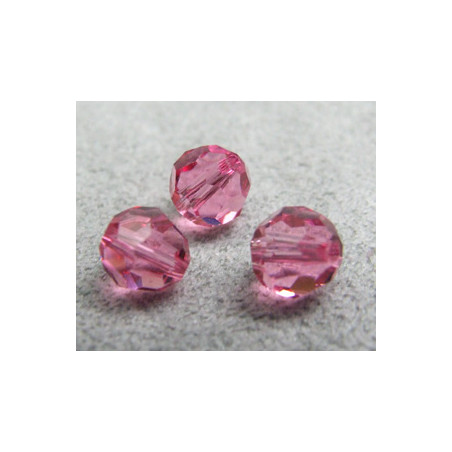 Perle ronde en cristal Swarovski 5000 6mm Rose (x10)