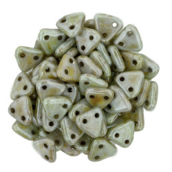 Perles Triangles 6mm Opaque - Luster Green (X5gr)