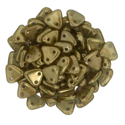 Perles Triangles 6mm Patina - Olivine (X5gr) 