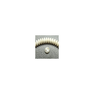 Perles Lentilles 6mm Opaque - Luster Champagne (X 50 perles) 