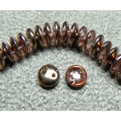 Perles Lentilles 6mm Apollo Gold (X 50 perles) 