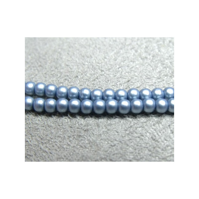 Perles Matted 2 mm Cerulean Satin (X150 perles)