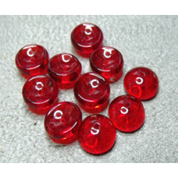 Perles Piggy Crystal Siam 4X8mm (Xenviron50)