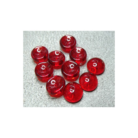 Perles Piggy Crystal Siam 4X8mm (Xenviron50)