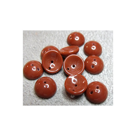 Perles Piggy Opaque Terracota 4X8mm (Xenviron50)