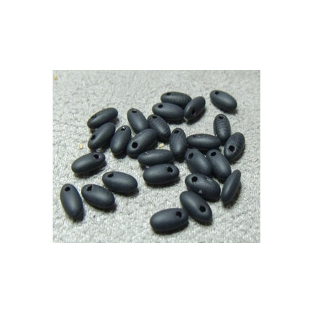 Perles Rizo® Jet Matte 2,5X6mm (X10gr)