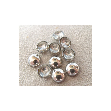 Perles Piggy Crystal Chrome 4X8mm (Xenviron50)