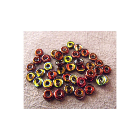 Perle en verre de Bohème O Bead® Crystal Magic Wine 2X4mm (X5gr)