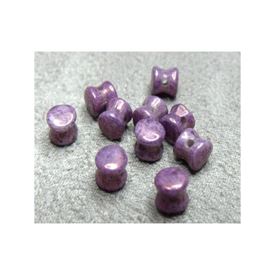 Perle en verre Tchèque "Pellet" 4x6mm Opaque Luster Vega 4X6mm 03000/15726 (X50) 