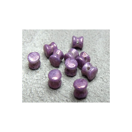 Perle en verre Tchèque "Pellet" 4x6mm Opaque Luster Vega 4X6mm 03000/15726 (X50) 