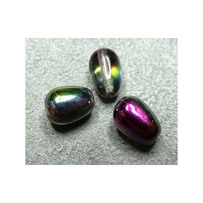 Perles Drops Magic Orchidée 11X8mm (X1)