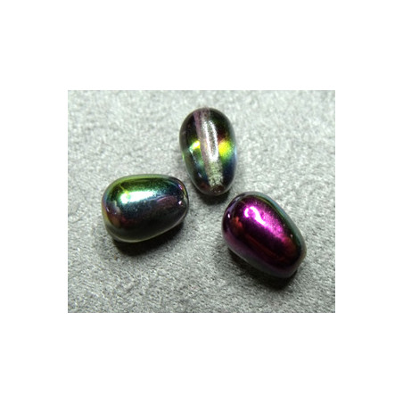 Perles Drops Magic Orchidée 11X8mm (X1)