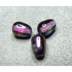 Perles Drops Magic Purple 11X8mm (X1)
