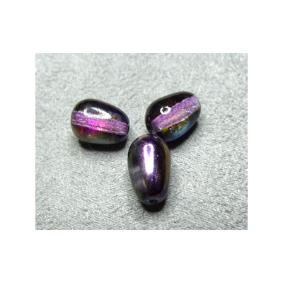 Perles Drops Magic Purple 11X8mm (X1)