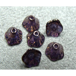 Flower Cup Beads 7X5mm Crystal Bronze (X50) 