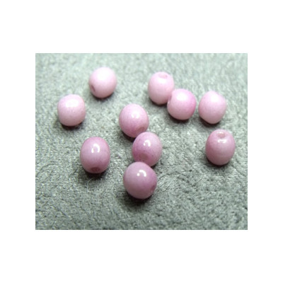 Perle en verre de Bohème 4mm Light Rose Ceramic (X50)