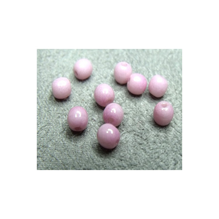 Perle en verre de Bohème 4mm Light Rose Ceramic (X50)