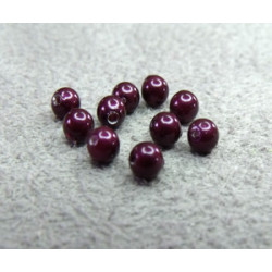 Perle ronde nacrée Swarovski 3mm Blackberry Pearl (x20)