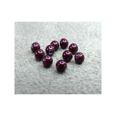 Perle ronde nacrée Swarovski 3mm Blackberry Pearl (x20)