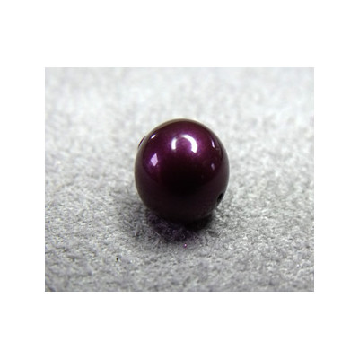 Perle ronde 8mm nacrée Swarovski Blackberry Pearl(x5)