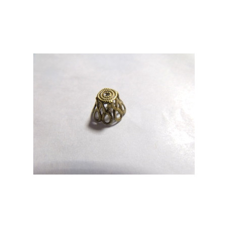Coupelle Filigrée Bronze Chapeau 8X6,8 (x1)