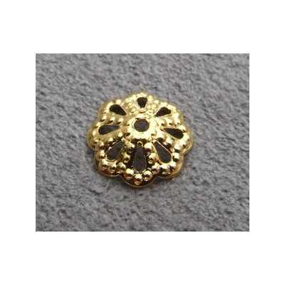 Coupelle métal doré 10mm (x1)