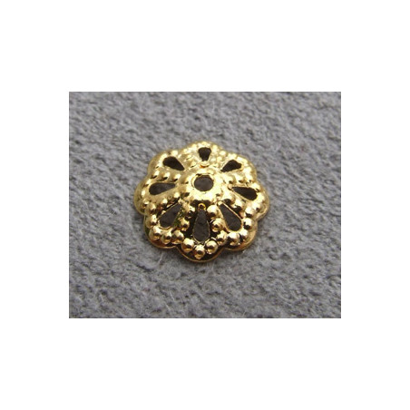 Coupelle métal doré 10mm (x1)